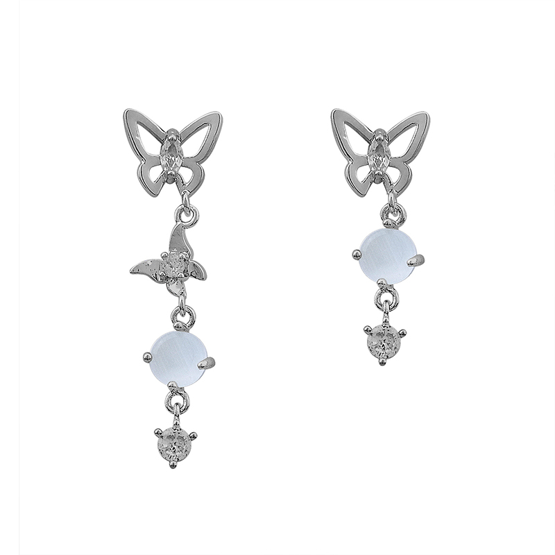 不等式蝴蝶耳饰