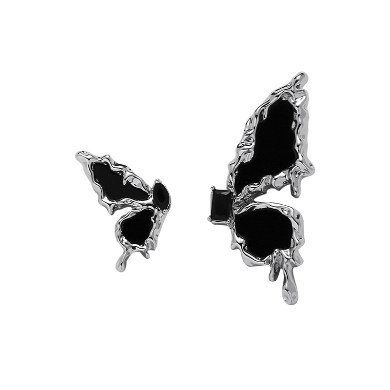 不合称蝴蝶耳饰