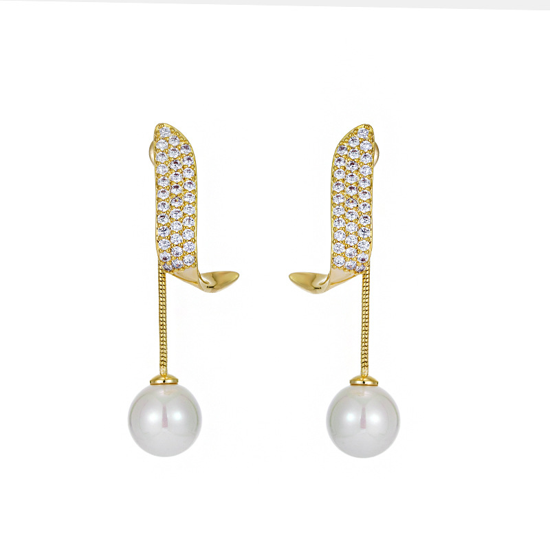 日韩个性珍珠耳饰