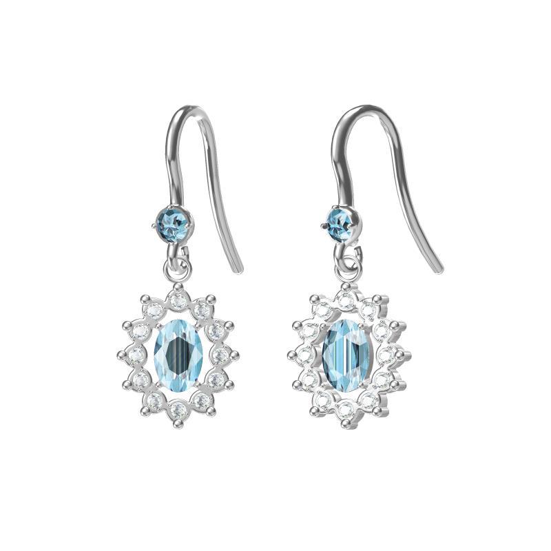 不锈钢镶锆耳饰