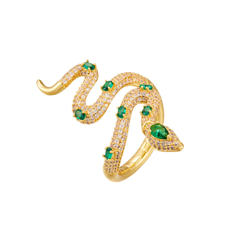 蛇形开口戒指